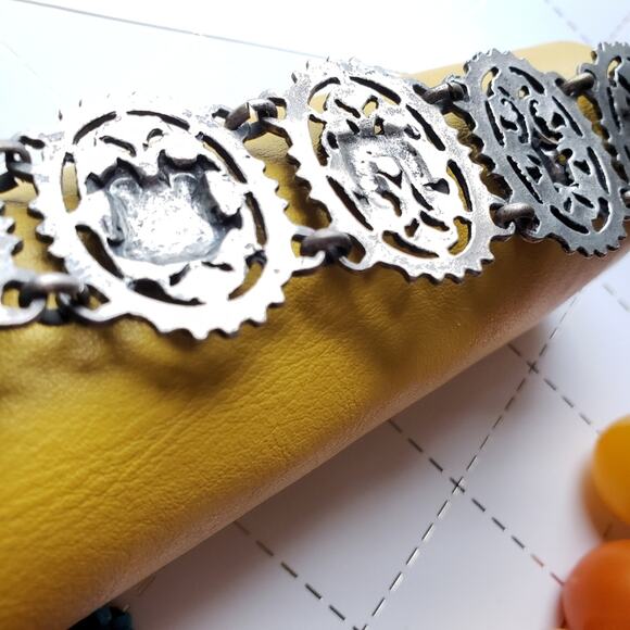 Vintage French Monuments Panel Link Bracelet - Picture 5 of 8